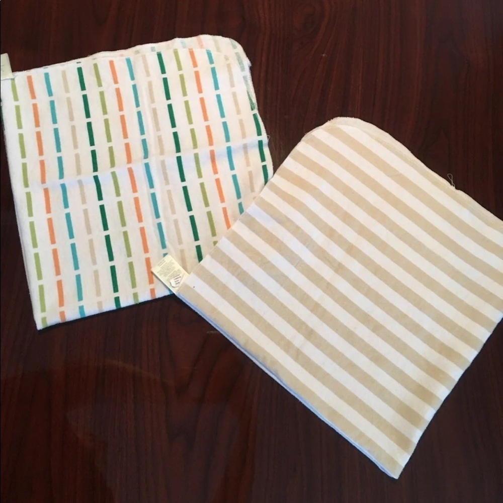 2 100% Cotton Receiving Blankets